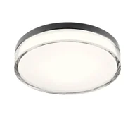 Lampy sufitowe - Redo 01-3736 - LED Plafon FRISBI LED/18W/230V 3000/4000K IP44 czarny - miniaturka - grafika 1