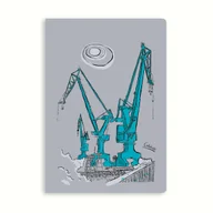 Zeszyty szkolne - Zeszyt A5 Gliniana Kura GDAŃSK DŹWIGI 60 kartek, kratka - miniaturka - grafika 1