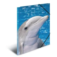 Teczki i skoroszyty - Herma HERMA 7141 teczka DIN A4 z tworzywa sztucznego, seria zwierząt, motyw Eckspanner delfin, z gumowymi, 1 sztuki 7141 - miniaturka - grafika 1