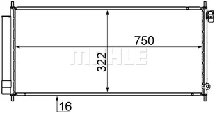 Skraplacz, klimatyzacja Mahle AC 717 000S - Akcesoria do klimatyzacji i ogrzewania - miniaturka - grafika 1