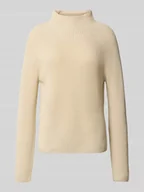 Swetry damskie - Sweter z dzianiny o kroju regular fit z czystej bawełny - miniaturka - grafika 1