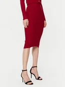 Spódnice - Guess Spódnica midi W5RD15 Z2V62 Czerwony Slim Fit - miniaturka - grafika 1