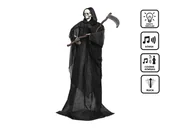 Halloween - Dekoracja stojąca Śmierć z kosą - 183 cm - 1 szt. - miniaturka - grafika 1