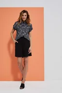 Spodenki damskie - Spodenki z wiskozy z wysokim stanem-XS - miniaturka - grafika 1