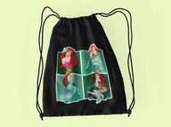 Torby szkolne - Worek Do Szkoły Wf/Buty Mała Syrenka + Imię - miniaturka - grafika 1