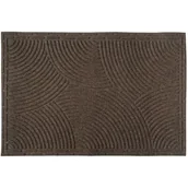 Wycieraczki - Wycieraczka Tekstylna 45 x 75 cm prążki brąz - miniaturka - grafika 1
