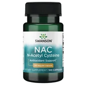 Suplementy naturalne - Swanson Nac 150 mg 100 kapsułek - miniaturka - grafika 1