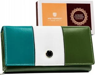 Peterson Duży portfel damski ze skóry naturalnej zamykany na zatrzask Peterson NoSize - Portfele - miniaturka - grafika 1