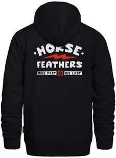 bluza męska HORSEFEATHERS IGNITE SWEATSHIRT Black - Bluzy męskie - miniaturka - grafika 1