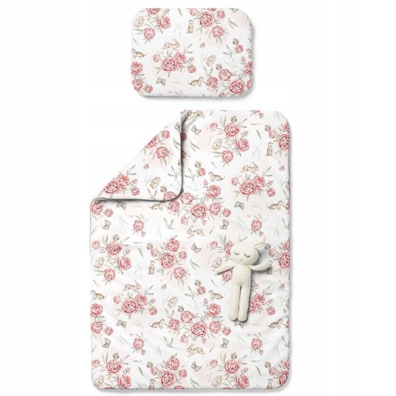 Babysteps Pościel dwustronna z wypełnieniem 75x100 Peony