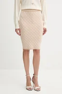 Spódnice - Guess spódnica LISE kolor beżowy mini ołówkowa W4BD53 Z37K0 - miniaturka - grafika 1