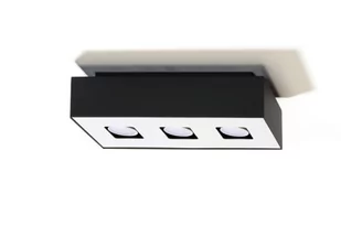 Sollux Lighting Mono lampa sufitowa 3-punktowa czarna/biała SL.0072 - Lampy sufitowe - miniaturka - grafika 1