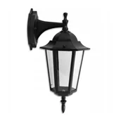 Lampy ogrodowe - Masterled Victoria kinkiet elewacyjny ścienny 1-punktowy dół czarny - miniaturka - grafika 1