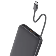 Powerbanki - Aukey Powerbank 10000 mAh o mocy 22.5W z wbudowanym kablem USB-C PB-Y53GY Spark Sling 10000 Lite Plus - miniaturka - grafika 1