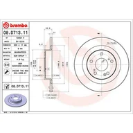 Tarcze hamulcowe - Tarcza hamulcowa BREMBO 08.D713.11 - miniaturka - grafika 1