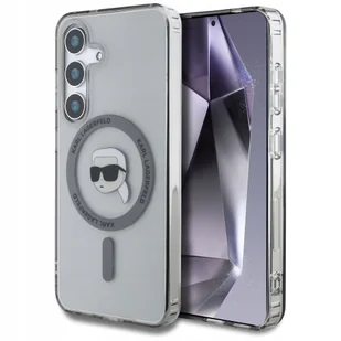 Karl Lagerfeld Etui Button Karl Head Printed Logo MagSafe do Galaxy S25, półprzezroczysto-szare - Etui i futerały do telefonów Karl Lagerfeld Etui Button Karl Head Printed Logo MagSafe do Galaxy S25, półprzezroczysto-szare - Etui i futerały do telefonów - miniaturka - grafika 1