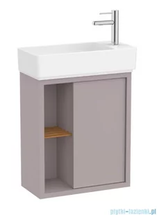 Roca Tura Unik zestaw szafka z umywalką 55x27x60 SZLACHETNY SZARY A852022559 - Szafki łazienkowe - miniaturka - grafika 1