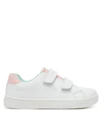 Buty dla dziewczynek - Tommy Hilfiger Sneakersy Low Cut Velcro Sneaker T1A9-33727-1355 S Biały - miniaturka - grafika 1