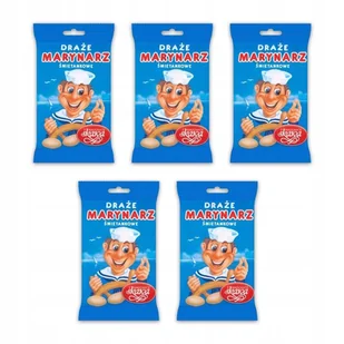 Wadowice Skawa Marynarz Draże śmietankowe 70 g x 5 sztuk - Gumy do żucia, lizaki, dropsy - miniaturka - grafika 1