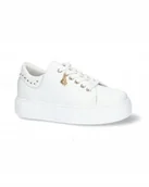 Półbuty damskie - Karino 5478/010-P białe półbuty sneakersy platforma skóra modne r.40 - miniaturka - grafika 1