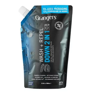 Płyn do prania i impregnacji puchu Granger's Down Wash&Repel 2in1 1l zapas/uzupełnienie - Środki do obuwia i ubrań - miniaturka - grafika 1