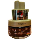 Środki do obuwia i ubrań - Bufalo 2w1 Pasta + Połysk Do Butów Czarna 40ml... - miniaturka - grafika 1