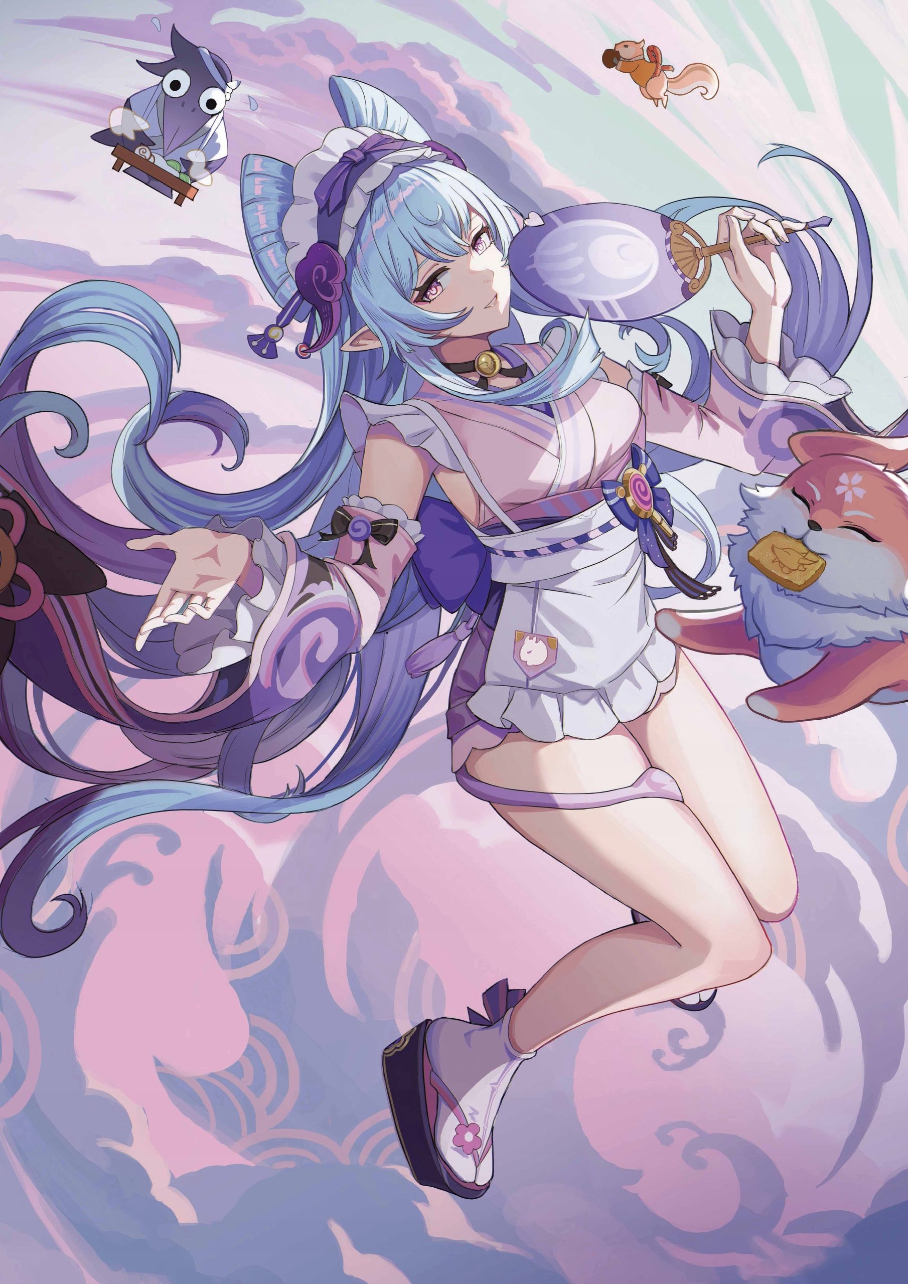 Plakat A3 Genshin Impact Anime Gra Yumemizuki Mizuki