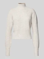 Swetry damskie - Sweter z dzianiny ze stójką model ‘NELLA’ - miniaturka - grafika 1
