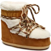Śniegowce damskie - Moon Boot Śniegowce MB ICON LOW | shearling | zamsz - miniaturka - grafika 1
