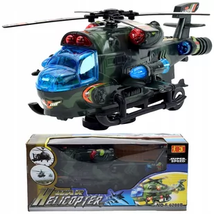 HELIKOPTER INTERAKTYWNY WOJSKOWY JEŹDZI ŚIECI GRA - Samoloty i helikoptery - miniaturka - grafika 1