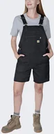 Spodnie sportowe męskie - Krótkie Ogrodniczki Carhartt Rugged Canvas Black - miniaturka - grafika 1