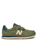 Buty dla chłopców - New Balance Sneakersy GV500FDD Zielony - miniaturka - grafika 1