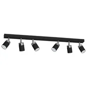 Lampy sufitowe - Decoland Oświetlenie punktowe JOKER 6xGU10/40W/230V czamy - miniaturka - grafika 1
