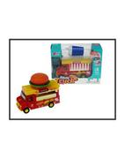 Samochody i pojazdy dla dzieci - Auto Food Track 11cm magnes Hmaburger/Napój MY66-Q1297/96 HIPO - miniaturka - grafika 1