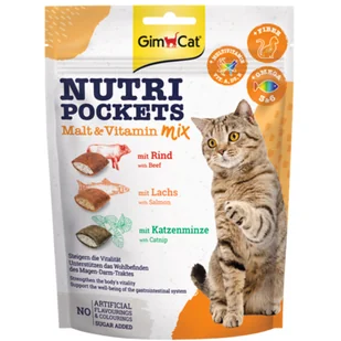 GimCat GimCat Nutri Pockets - Mieszanka słodowo-witaminowa, 3 x 150 g - Przysmaki dla kotów - miniaturka - grafika 2