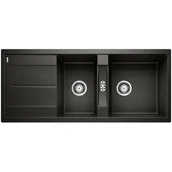 Zlewozmywaki - Blanco Zlew METRA 8S Czarny odwracalny 525934 - miniaturka - grafika 1