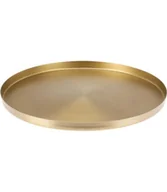 Tace i patery - Taca złota metal D21,5 cm - miniaturka - grafika 1