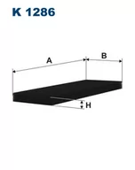 Filtry kabinowe - FILTRON Filtr kabinowy K1286 - miniaturka - grafika 1