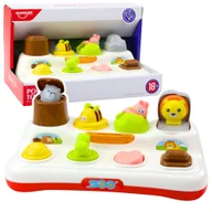 Zabawki interaktywne dla dzieci - Zabawka Edukacyjna Interaktywna Pop-Up Zwierzątka Światła LEAN Toys - miniaturka - grafika 1