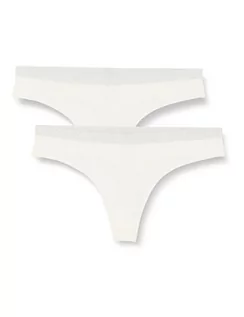 Majtki damskie - Emporio Armani Damskie majtki typu stringi (2 sztuki), Pale Cream, XL - grafika 1