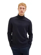 Swetry męskie - TOM TAILOR sweter męski, 13160 – Knitted Navy Melange, 3XL - miniaturka - grafika 1