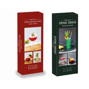 Pakiet książek BEZALKOHOLOWE DRINKI i DRINKI ŚWIATA - Napoje - miniaturka - grafika 1