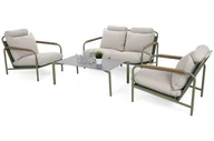 Meble ogrodowe - Meble ogrodowe aluminiowe Como Green / Signal White - miniaturka - grafika 1