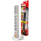 Listwy zasilające - HSK Data (Acar/Axon) Listwa przeciwprzepięciowa ACAR S10 10/15 m/s (ALP-ACARS10---1N) - miniaturka - grafika 1