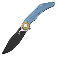 Noże - Nóż składany Bestech Seraph Blue Titanium, Black Stonewashed/Satin M390 by Kombou (BT2403D) - miniaturka - grafika 1