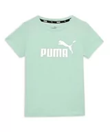 Koszulki dla dziewczynek - PUMA Koszulka dziewczęca Ess+ Logo G Tee - miniaturka - grafika 1