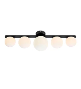 Łazienkowa lampa sufitowa Puro szklane kule białe czarne - Lampy sufitowe - miniaturka - grafika 1