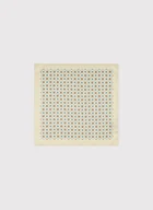 Dodatki do ubrań - Beżowa poszetka w kolorowy mikrowzór - miniaturka - grafika 1