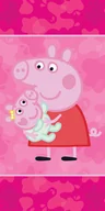 Okrycia kąpielowe dla dzieci - Ręcznik Świnka Peppa PP242003 70 x 140 cm - miniaturka - grafika 1