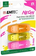 Pendrive - Emtec USB2.0 C410 8GB Neon 3 pcs - miniaturka - grafika 1